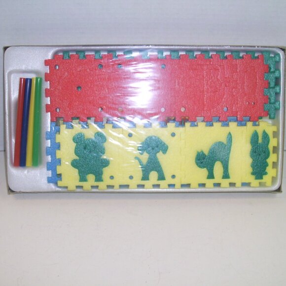 RARE Vintage New 1971 Kenner Doozies Zoo Set Press Together Builders - Picture 3 of 5